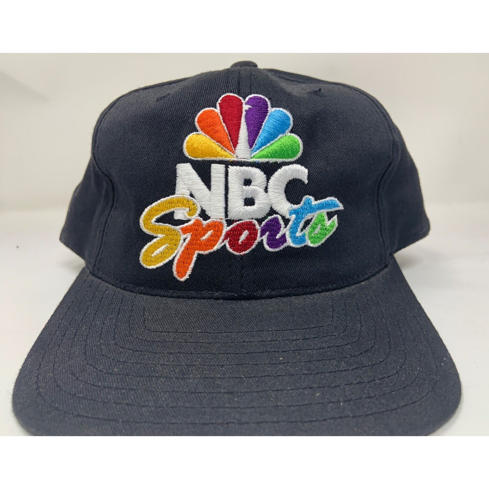 Vintage 90’s NBC Sports Pro Player Snapback Hat Peacock Colorful Script Logo